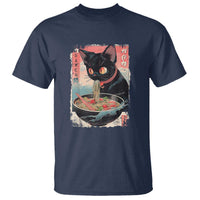 Japanese Inspo Ramen Cat Graphic T Shirt Anime Manga Kawaii Otaku Urban Streetwear - Wonder Print Shop
