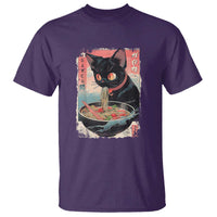 Japanese Inspo Ramen Cat Graphic T Shirt Anime Manga Kawaii Otaku Urban Streetwear - Wonder Print Shop