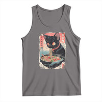 Japanese Inspo Ramen Cat Graphic Tank Top Anime Manga Kawaii Otaku Urban Streetwear - Wonder Print Shop