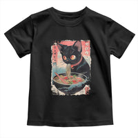 Japanese Inspo Ramen Cat Graphic Toddler T Shirt Anime Manga Kawaii Otaku Urban Streetwear - Wonder Print Shop