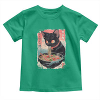 Japanese Inspo Ramen Cat Graphic Toddler T Shirt Anime Manga Kawaii Otaku Urban Streetwear - Wonder Print Shop