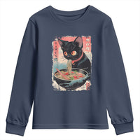 Japanese Inspo Ramen Cat Graphic Youth Sweatshirt Anime Manga Kawaii Otaku Urban Streetwear - Wonder Print Shop