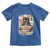 Ramen Noodles Black Cat Graphic Toddler T Shirt Kawaii Retro Japan Y2K Cats Manga Anime - Wonder Print Shop