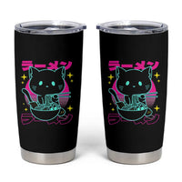 Kawaii Ramen Cat Tumbler Cup Retro Japanese Noodles Lover Anime Aesthetic - Wonder Print Shop