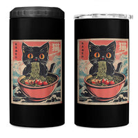 Cat Ramen Japanese Inspo Graphic 4 in 1 Can Cooler Tumbler Funny Kawaii Cat Anime Gifts - Wonder Print Shop
