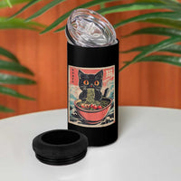 Cat Ramen Japanese Inspo Graphic 4 in 1 Can Cooler Tumbler Funny Kawaii Cat Anime Gifts - Wonder Print Shop