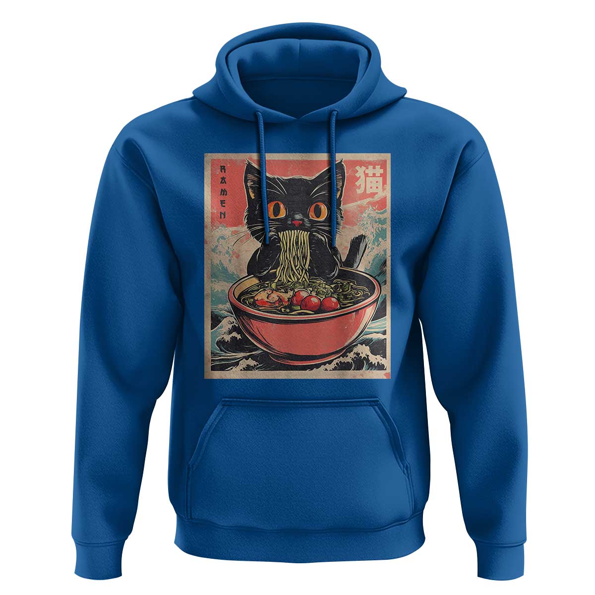 Cat Ramen Japanese Inspo Graphic Hoodie Funny Kawaii Cat Anime Gifts - Wonder Print Shop
