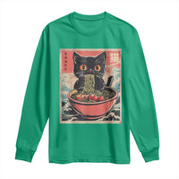 Cat Ramen Japanese Inspo Graphic Long Sleeve Shirt Funny Kawaii Cat Anime Gifts - Wonder Print Shop
