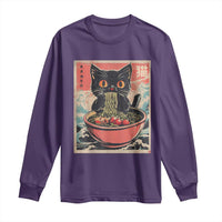 Cat Ramen Japanese Inspo Graphic Long Sleeve Shirt Funny Kawaii Cat Anime Gifts - Wonder Print Shop