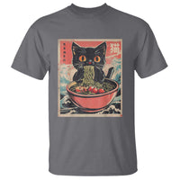 Cat Ramen Japanese Inspo Graphic T Shirt Funny Kawaii Cat Anime Gifts - Wonder Print Shop