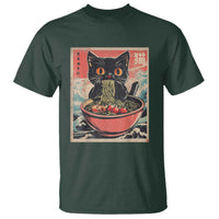 Cat Ramen Japanese Inspo Graphic T Shirt Funny Kawaii Cat Anime Gifts - Wonder Print Shop