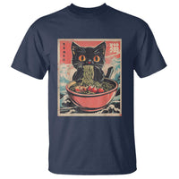 Cat Ramen Japanese Inspo Graphic T Shirt Funny Kawaii Cat Anime Gifts - Wonder Print Shop