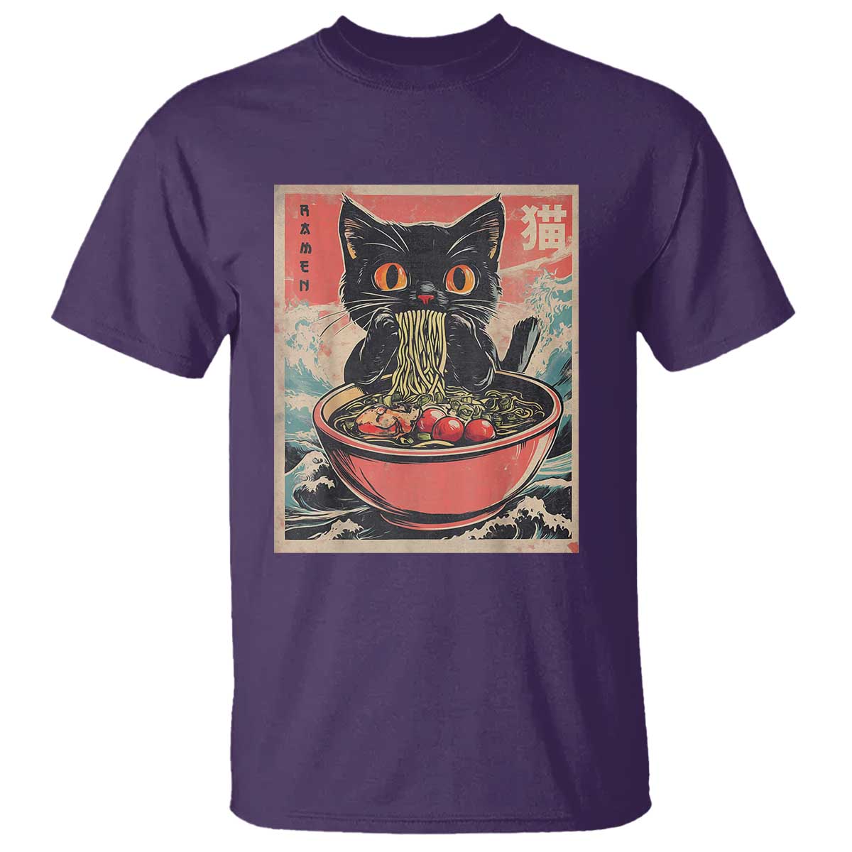 Cat Ramen Japanese Inspo Graphic T Shirt Funny Kawaii Cat Anime Gifts - Wonder Print Shop