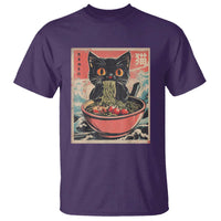 Cat Ramen Japanese Inspo Graphic T Shirt Funny Kawaii Cat Anime Gifts - Wonder Print Shop