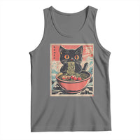 Cat Ramen Japanese Inspo Graphic Tank Top Funny Kawaii Cat Anime Gifts - Wonder Print Shop
