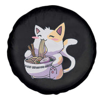 Ramen Cat Kawaii Spare Tire Cover Anime Japanese Neko Cute Graphic - Wonder Print Shop