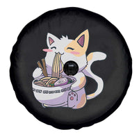Ramen Cat Kawaii Spare Tire Cover Anime Japanese Neko Cute Graphic - Wonder Print Shop