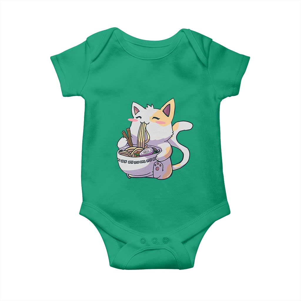 Ramen Cat Kawaii Baby Onesie Anime Japanese Neko Cute Graphic - Wonder Print Shop