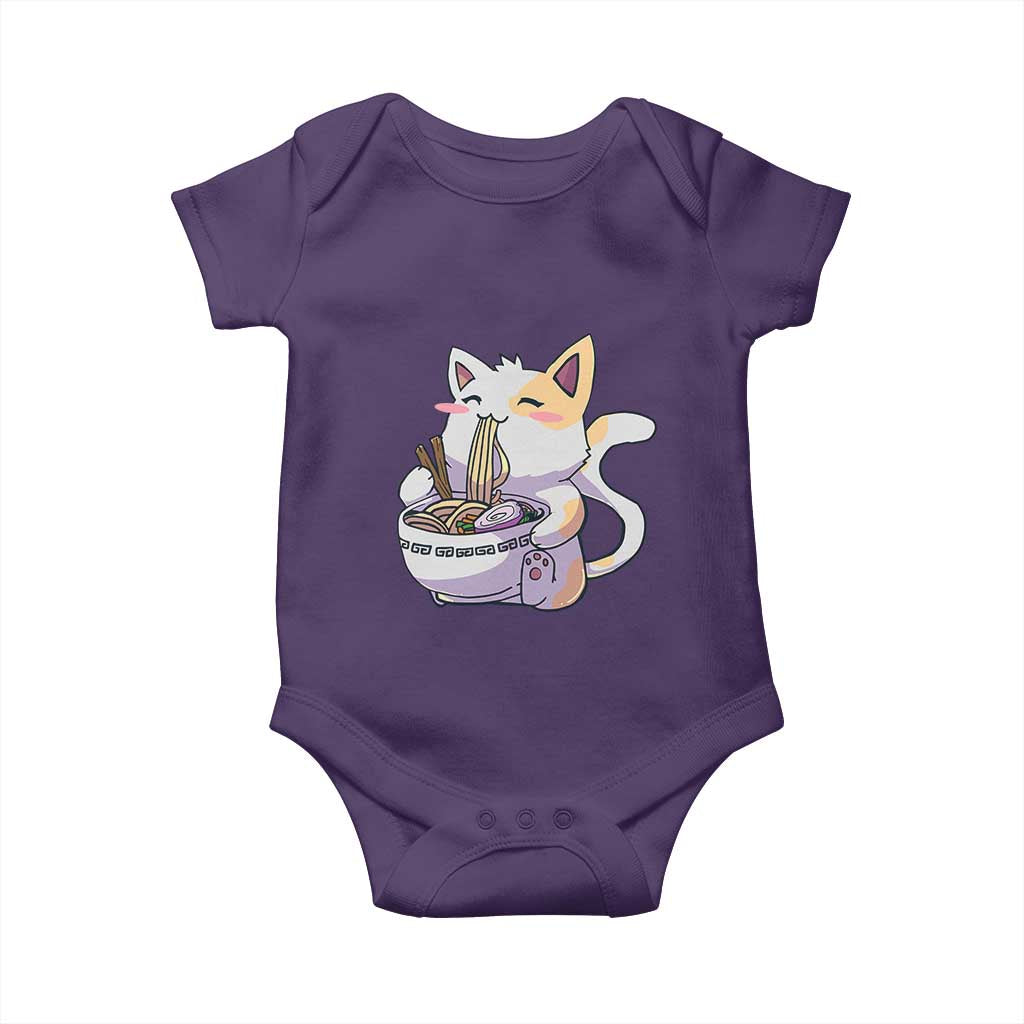 Ramen Cat Kawaii Baby Onesie Anime Japanese Neko Cute Graphic - Wonder Print Shop