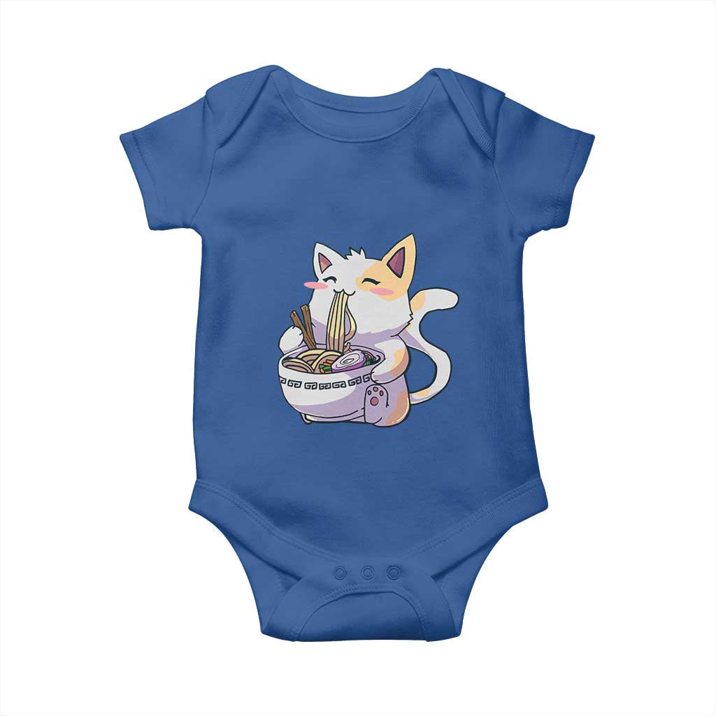 Ramen Cat Kawaii Baby Onesie Anime Japanese Neko Cute Graphic - Wonder Print Shop