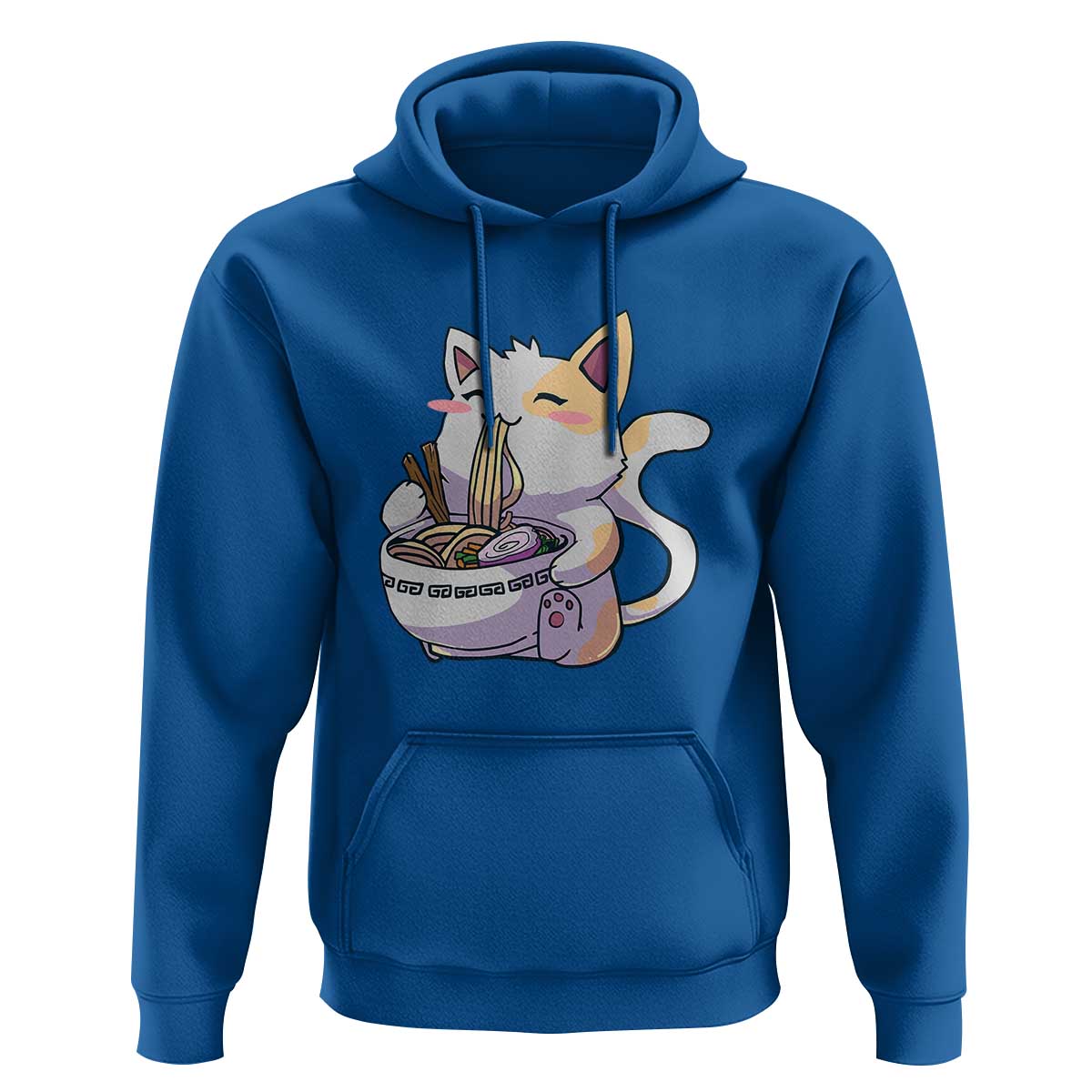 Ramen Cat Kawaii Hoodie Anime Japanese Neko Cute Graphic - Wonder Print Shop