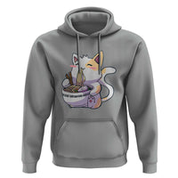 Ramen Cat Kawaii Hoodie Anime Japanese Neko Cute Graphic - Wonder Print Shop