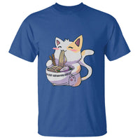 Ramen Cat Kawaii T Shirt Anime Japanese Neko Cute Graphic - Wonder Print Shop