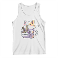 Ramen Cat Kawaii Tank Top Anime Japanese Neko Cute Graphic - Wonder Print Shop