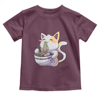 Ramen Cat Kawaii Toddler T Shirt Anime Japanese Neko Cute Graphic - Wonder Print Shop