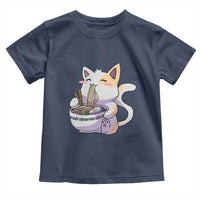 Ramen Cat Kawaii Toddler T Shirt Anime Japanese Neko Cute Graphic - Wonder Print Shop