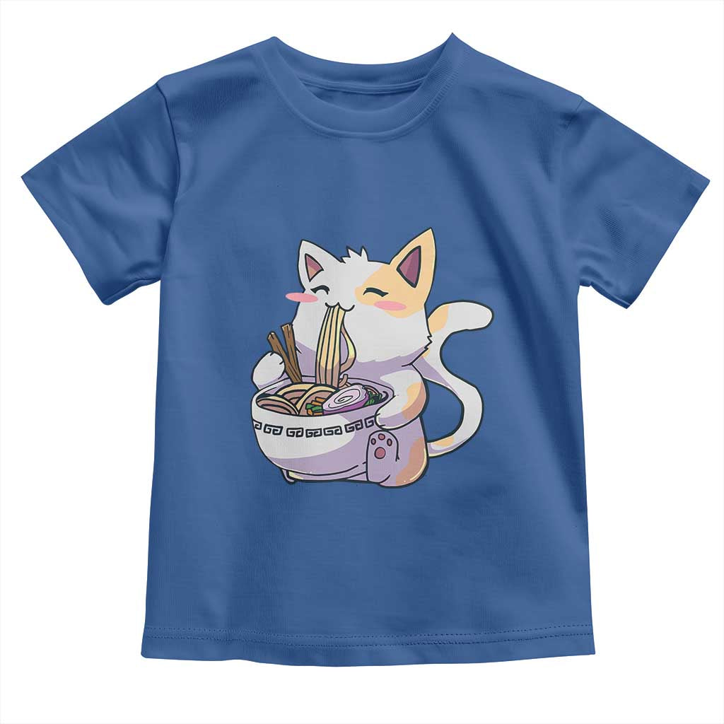 Ramen Cat Kawaii Toddler T Shirt Anime Japanese Neko Cute Graphic - Wonder Print Shop