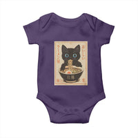 Vintage Kawaii Cat Ramen Graphic Baby Onesie Retro Japanese Anime Inspo - Wonder Print Shop