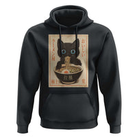 Vintage Kawaii Cat Ramen Graphic Hoodie Retro Japanese Anime Inspo - Wonder Print Shop