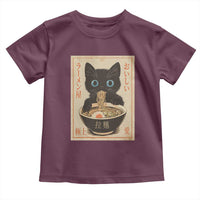 Vintage Kawaii Cat Ramen Graphic Toddler T Shirt Retro Japanese Anime Inspo - Wonder Print Shop