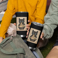 Vintage Kawaii Cat Ramen Graphic Tumbler Cup Retro Japanese Anime Inspo - Wonder Print Shop