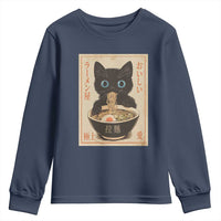 Vintage Kawaii Cat Ramen Graphic Youth Sweatshirt Retro Japanese Anime Inspo - Wonder Print Shop