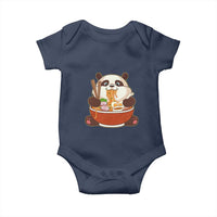 Kawaii Panda Eating Ramen Graphic Baby Onesie Otaku Japanese Noodle Cute Anime Lover - Wonder Print Shop