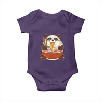Kawaii Panda Eating Ramen Graphic Baby Onesie Otaku Japanese Noodle Cute Anime Lover - Wonder Print Shop