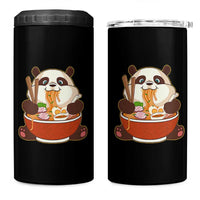 Kawaii Panda Eating Ramen Graphic 4 in 1 Can Cooler Tumbler Otaku Japanese Noodle Cute Anime Lover - Wonder Print Shop