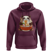 Kawaii Panda Eating Ramen Graphic Hoodie Otaku Japanese Noodle Cute Anime Lover - Wonder Print Shop