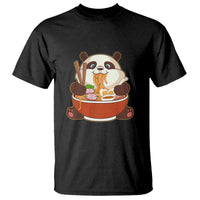 Kawaii Panda Eating Ramen Graphic T Shirt Otaku Japanese Noodle Cute Anime Lover - Wonder Print Shop
