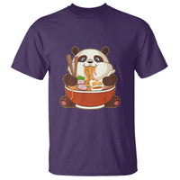 Kawaii Panda Eating Ramen Graphic T Shirt Otaku Japanese Noodle Cute Anime Lover - Wonder Print Shop