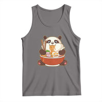 Kawaii Panda Eating Ramen Graphic Tank Top Otaku Japanese Noodle Cute Anime Lover - Wonder Print Shop