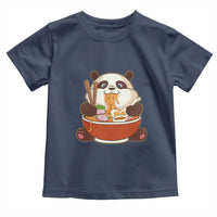 Kawaii Panda Eating Ramen Graphic Toddler T Shirt Otaku Japanese Noodle Cute Anime Lover - Wonder Print Shop