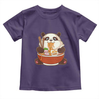 Kawaii Panda Eating Ramen Graphic Toddler T Shirt Otaku Japanese Noodle Cute Anime Lover - Wonder Print Shop