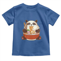 Kawaii Panda Eating Ramen Graphic Toddler T Shirt Otaku Japanese Noodle Cute Anime Lover - Wonder Print Shop