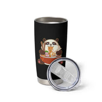 Kawaii Panda Eating Ramen Graphic Tumbler Cup Otaku Japanese Noodle Cute Anime Lover - Wonder Print Shop