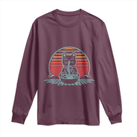 Retro Kawaii Cat Ramen Long Sleeve Shirt Anime Otaku Japanese Noodles Lover Aesthetic