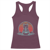 Retro Kawaii Cat Ramen Racerback Tank Top Anime Otaku Japanese Noodles Lover Aesthetic