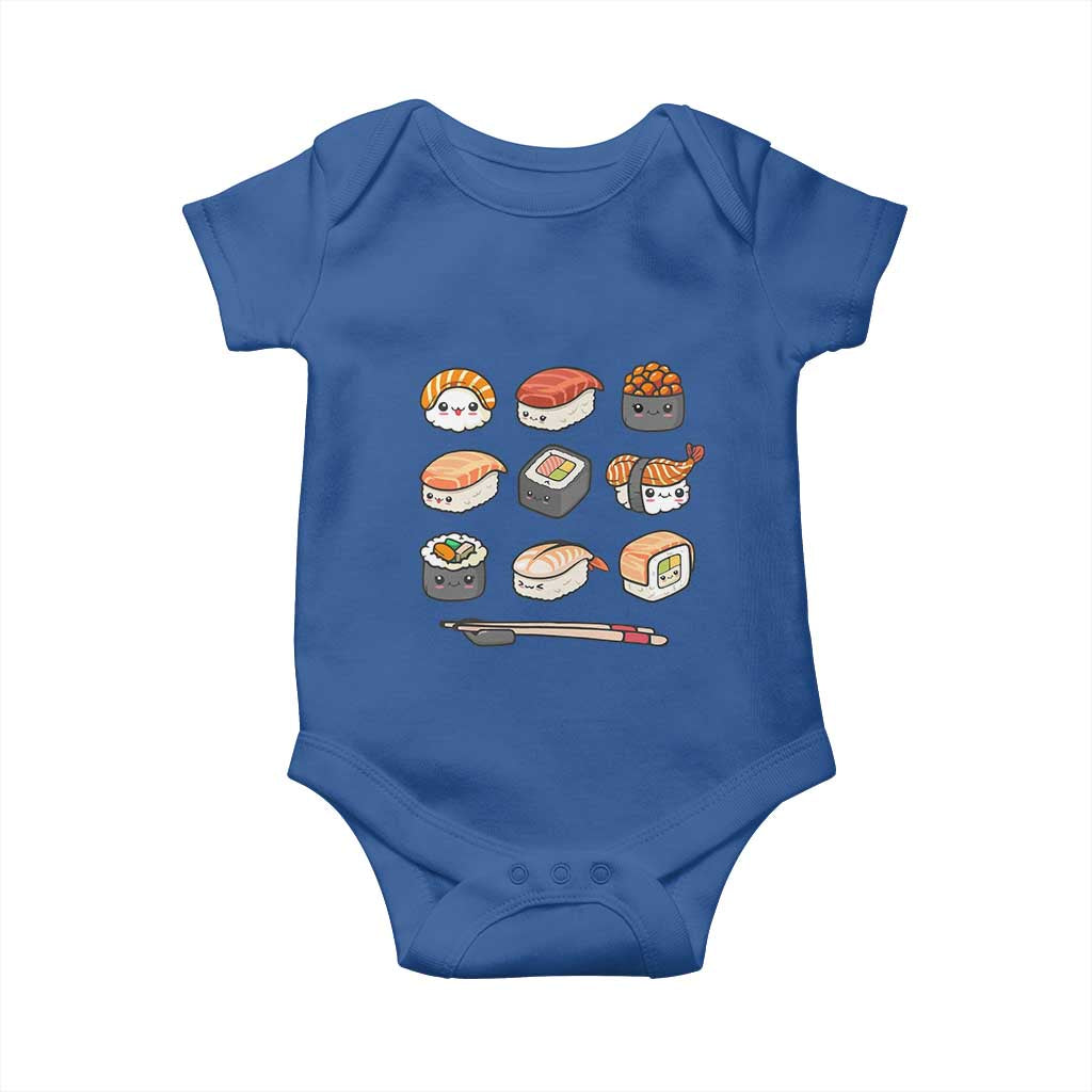 Kawaii Sushi Set Baby Onesie Japanese Food Lover Anime Otaku Manga